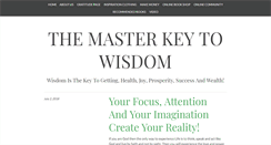 Desktop Screenshot of masterkeywisdom.com