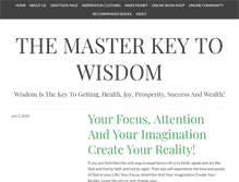 Tablet Screenshot of masterkeywisdom.com